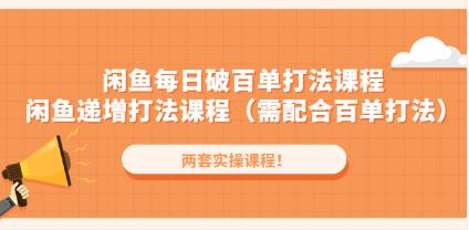 后浪閑魚每日破百單打法實操課程+閑魚遞增打法課程（需配合百單打法）插圖