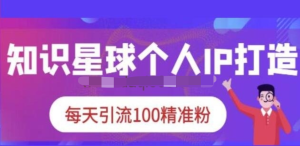 知識星球個人IP打造系列課程，每天引流100精準粉【視頻教程】百度網(wǎng)盤插圖