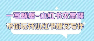 一寫就爆-小紅書文案課：帶你玩轉(zhuǎn)小紅收爆文寫作百度網(wǎng)盤插圖