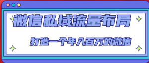 微信私域流量布局課程，打造年入百萬的微信【7節(jié)視頻課】百度網(wǎng)盤插圖