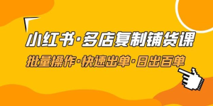 張賓?小紅書批量復制鋪貨課，抓住小紅書流量紅利百度網(wǎng)盤插圖