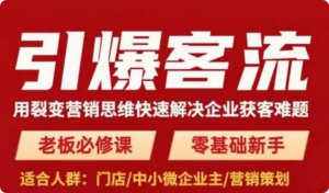 引爆客流，用裂變營銷思維快速解決企業(yè)獲客難題百度網盤插圖