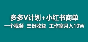 【藍(lán)海項(xiàng)目】多多v計(jì)劃小紅書(shū)商單副業(yè)賺錢(qián)教程百度網(wǎng)盤(pán)插圖