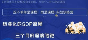 勛哥?短視頻變現(xiàn)訓練營，解決標準化起號流程百度網(wǎng)盤插圖