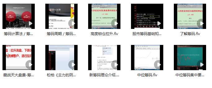 【百家爭鳴】籌碼理論視頻教學教程11講插圖