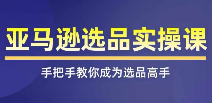 亞馬遜選品實(shí)操課程，快速掌握亞馬遜選品的技巧，覆蓋亞馬遜選品所有渠道插圖