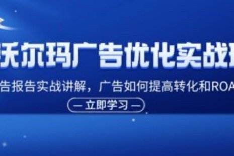 【網(wǎng)賺上新】090.沃爾瑪廣告優(yōu)化實戰(zhàn)班，廣告報告實戰(zhàn)講解，廣告如何提高轉(zhuǎn)化和ROAS等